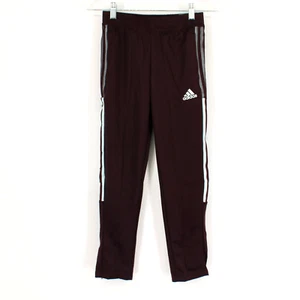 Adidas Tiro Track Pants Girls Size Small in Shadow Maroon/Almost Blue NEW - Picture 1 of 6