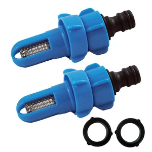 Letto Riempimento E Entleerstutzen Con Vliesfiltersieb + Adattatore - Pacco - Picture 1 of 2