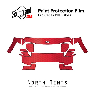Sujetador transparente con película de protección de pintura precortada serie 3M PRO 2008-2013 PPF Jeep Liberty Foto 1 de 4