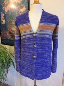 New WUNDERKIND CASHEMERE WomensKnit Cardigan,Tag,Size38(US6)Multi.Made In Italy. - Picture 1 of 4