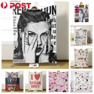 Taylor Swift Lunch Blankets Girl Swiftie Soft Bedding Nap Flannel Throw Blanket - Picture 1 of 48