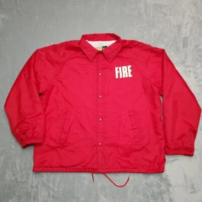 VTG Windbreaker Jacket Mens XL Red Nylon Whittier Alaska Nylon Lined Made in USA - Image 1 of 4