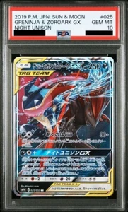 Pokemon Card PSA 10 Greninja Zoroark GX 072/173 RR Tag All Stars SM12a Japanese - Imagen 1 de 3