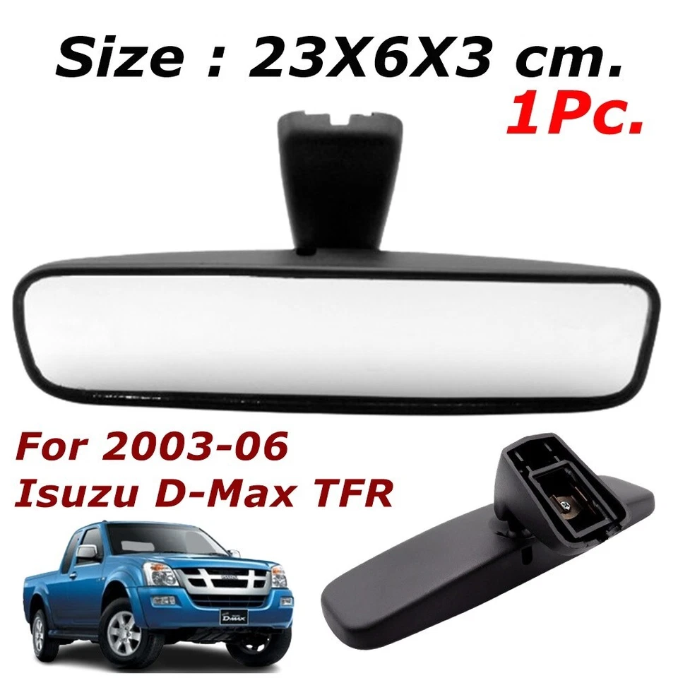 Espejo retrovisor interior interior negro para camioneta Isuzu D-Max TFR 2003-2006 Tr Foto 1 de 4