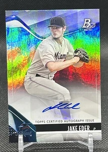 2021 Bowman Platinum Top Prospects Autographs #TOP-29 Jake Eder (AU, RC) - Picture 1 of 15