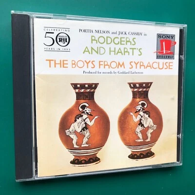 Rodgers & Hart BOYS FROM SYRACUSE Broadway Cast CD Portia Nelson Jack Cassidy F - Image 1 of 4