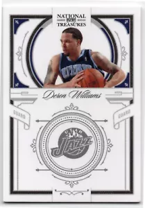 2009-10 PANINI NATIONAL TREASURES BASKETBALL DERON WILLIAMS BASE CARD /99 RARE - Picture 1 of 2