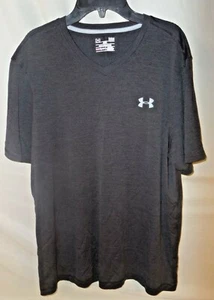 Under Armour  Heat Gear Short Sleeve T-Shirt - Black, Size Large Loose fit - Picture 1 of 3