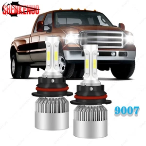 LED Headlight Bulb Hi/Lo Kit 9007 HB5 6K White For 1987-2004 Ford F150 F250 F350 - Picture 1 of 7