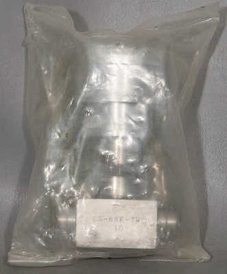 NEW Swagelok SS-6BK-TW-10 3/8" Stainless Steel Pneumatic Bellows Valve - Image 1 of 2