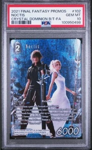 Final Fantasy TCG Crystal Dominion Noctis Full Art Promo Foil (PSA 10 Gem Mint) - Picture 1 of 2
