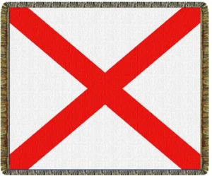 Simply Home Alabama X Flag Afghan Throw Blanket 50" x 60" Brand NEW - Picture 1 of 1