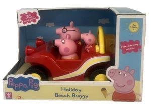 Buggy de playa de vacaciones Peppa Pig con ruedas libres - 4 figuras fijas - Imagen 1 de 4