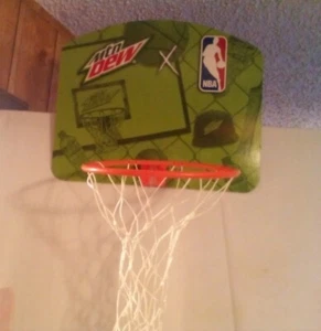 NBA Mountain Dew Mini Hoop Basketball Backboard With Net small damage photos Des - Picture 1 of 7