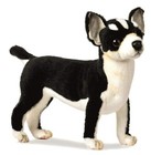 Hansa Chihuahua Plush, Black/White From Japan