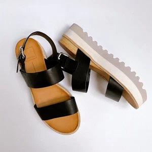 Dolce Vita Moxie Sandals In Black Leather US9.5 ($120) - Picture 1 of 4