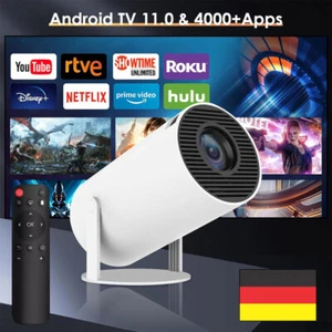 5G WiFi Bluetooth Android Taschenkino Mini 4K Beamer UHD Heimkino Projektor LED - Bild 1 von 20