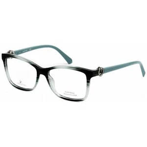 Swarovski Women's Eyeglasses Shiny Turquoise Rectangular Frame SK5255 087 - Picture 1 of 2
