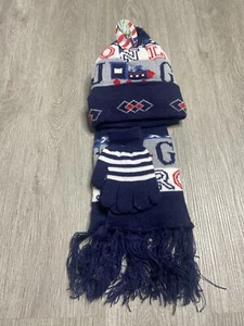 Only For JG Wool Hat 3 Piece Set Boys One Size Blue NWT - Picture 1 of 2