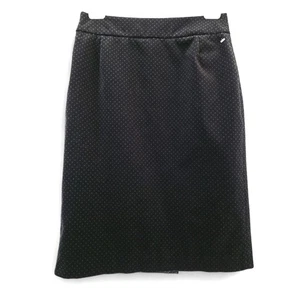 J. Crew schwarz Samt gepunktet gefüttert Minirock Damengröße 4 elegant Abend - Bild 1 von 6