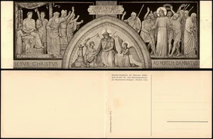 Ansichtskarte Stuttgart Klappkarte Marienkirche Kreuzwegstationen 1913 - Bild 1 von 3