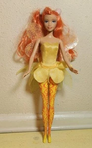 Barbie Fairytopia Pusteblume Puppe orange & gelb Fee mit Flügeln 2004 - Bild 1 von 10