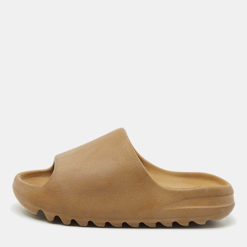 Scivoli Yeezy x Adidas in gomma marrone ocra taglia 37