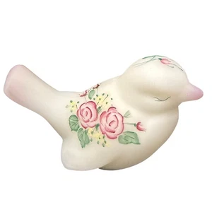 Vintage Fenton handbemalter signierter Vogel mit Rosen  - Bild 1 von 7