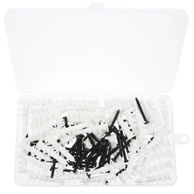  1 Impostare le ancore di plastica a secco con viti kit di assortimento di - Image 1 of 4