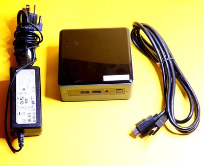 🔥INTEL NUC7JY🔥 COMPACT MINI PC CELERON J4005 SATA 120GB 4GB RAM+POWER ADAPTER+ - Image 1 of 4