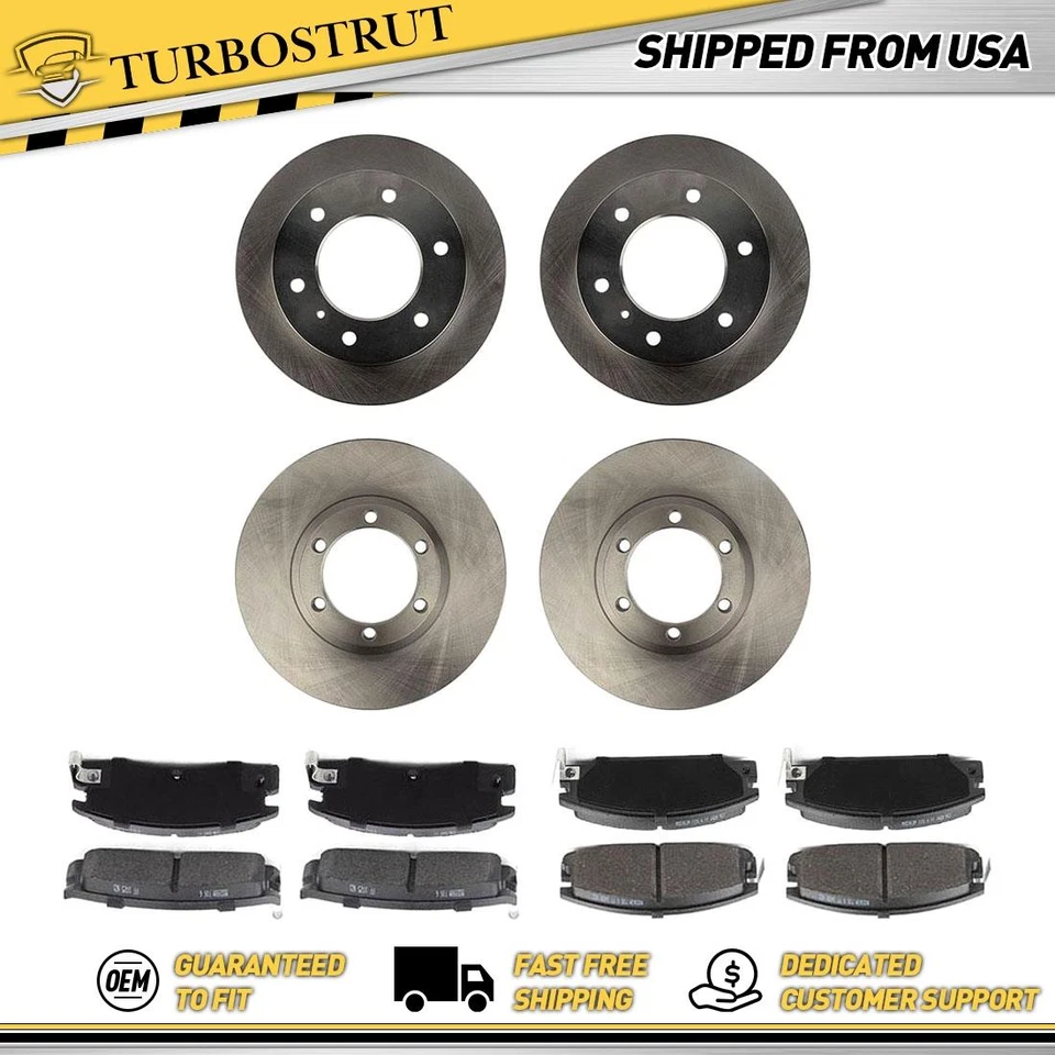 Pastilhas de freio rotores de freio dianteiro e traseiro OE para 1987 Isuzu Trooper 2.2L - Imagem 1 de 4