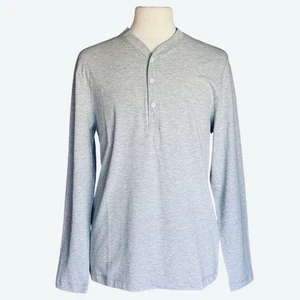 Vince Camuto Men's Heather Grey Long Sleeve Henley T-Shirt XL NEW w/Tags - Picture 1 of 8
