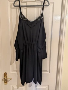 Black Strappy Dress - Size 18 - Picture 1 of 3