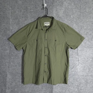 The Stronghold Hemd Herren 2XL Grün Knopfleiste Reverskragen Kurzarm Einfarbig - Bild 1 von 10