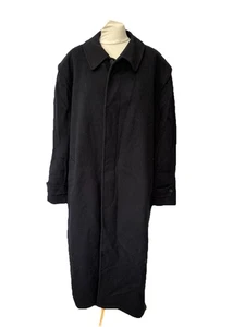 Original Loden Wool Long Navy Mens Coat Size 54 - Picture 1 of 13
