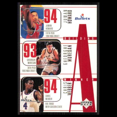 Juwan Howard/Gheorghe Muresan/Chris Webber/Calbert Cheaney/Tim Legler #164 1996 - Image 1 of 3