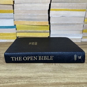 Open Bible NKJV Thomas Nelson 1997 Bonded Leather - Picture 1 of 14