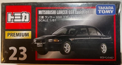 Tomica Premium 1/61 Mitsubishi Lancer GSR Evolution III Black #23 - Image 1 of 2