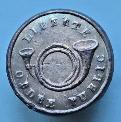 bouton Chasseurs de la Garde Nationale (1830-1846). France. 17,84 mm - Photo 1/2