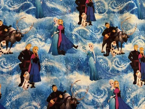 Disney Frozen Figurenszene von Springs Baumwollstoff BTY - Bild 1 von 7