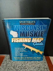 Sportsman Connection Wisconsin Muskie Fishing Map Guide. - Afbeelding 1 van 3