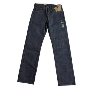 Pantalones de mezclilla Levi's 501 retráctiles rígidos para hombre 33 Wx33 L índigo crudo corte recto - Imagen 1 de 13