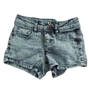 Mudd Jeans Girls Denim Shorts Vintage Style Size 8 - Picture 1 of 6
