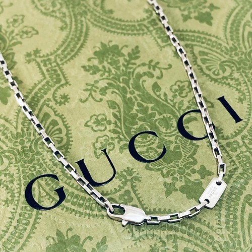 Collana a catena veneziana GUCCI SV925 ARGENTO accessorio regalo donna