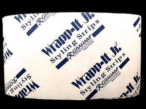 GRAHAM PROFESSIONAL WRAPP-IT JR. STYLING STRIPS 40 WHITE STRIPS FOR SLEEK STYLE - Picture 1 of 1