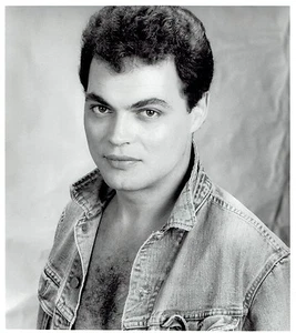 1988 Vintage Photo Canadian guitarist Jamie James modeling jean shirt fashion - Picture 1 of 2