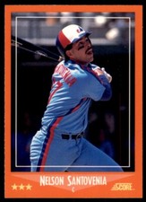 1988 SCORE GLOSSY NELSON SANTOVENIA MONTREAL EXPOS #96T