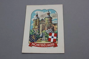 Original gouache pour création chromotransfert blason MONTBELIARD Château 50/60 - Picture 1 of 1