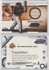 2001 Fleer Feel the Game Bats Gold /50 Brady Anderson