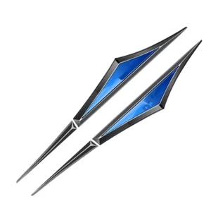 2 piezas Insignia Ala Coche Guardabarros Pegatina Lateral Calcomanía 3D Emblema Decoración Borde Negro/Azul - Imagen 1 de 13